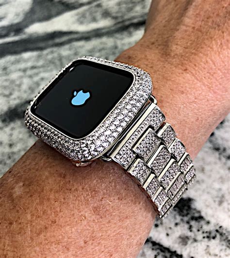 apple watch band looks like rolex|real diamond Apple Watch band.